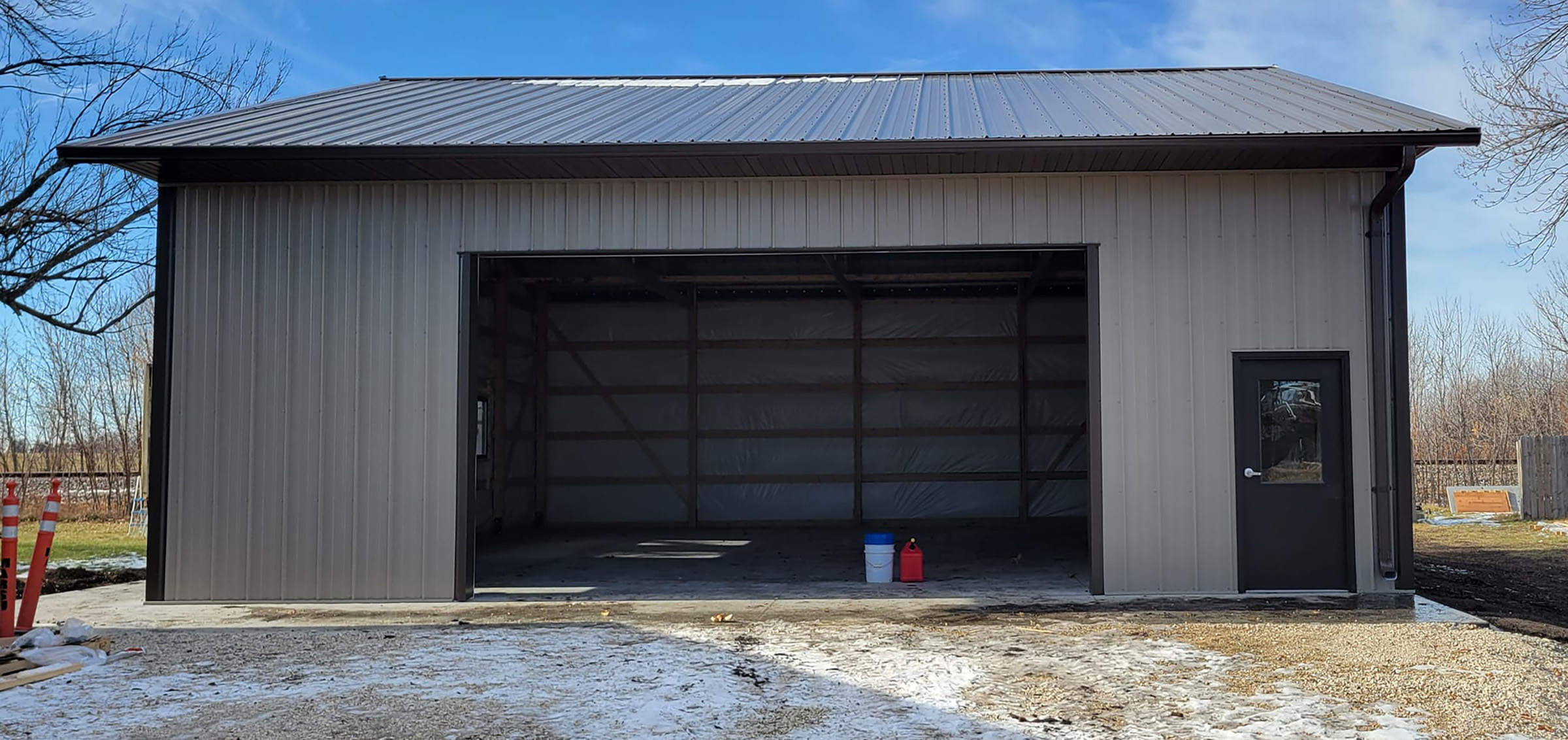 Suburban Pole Barn Garage